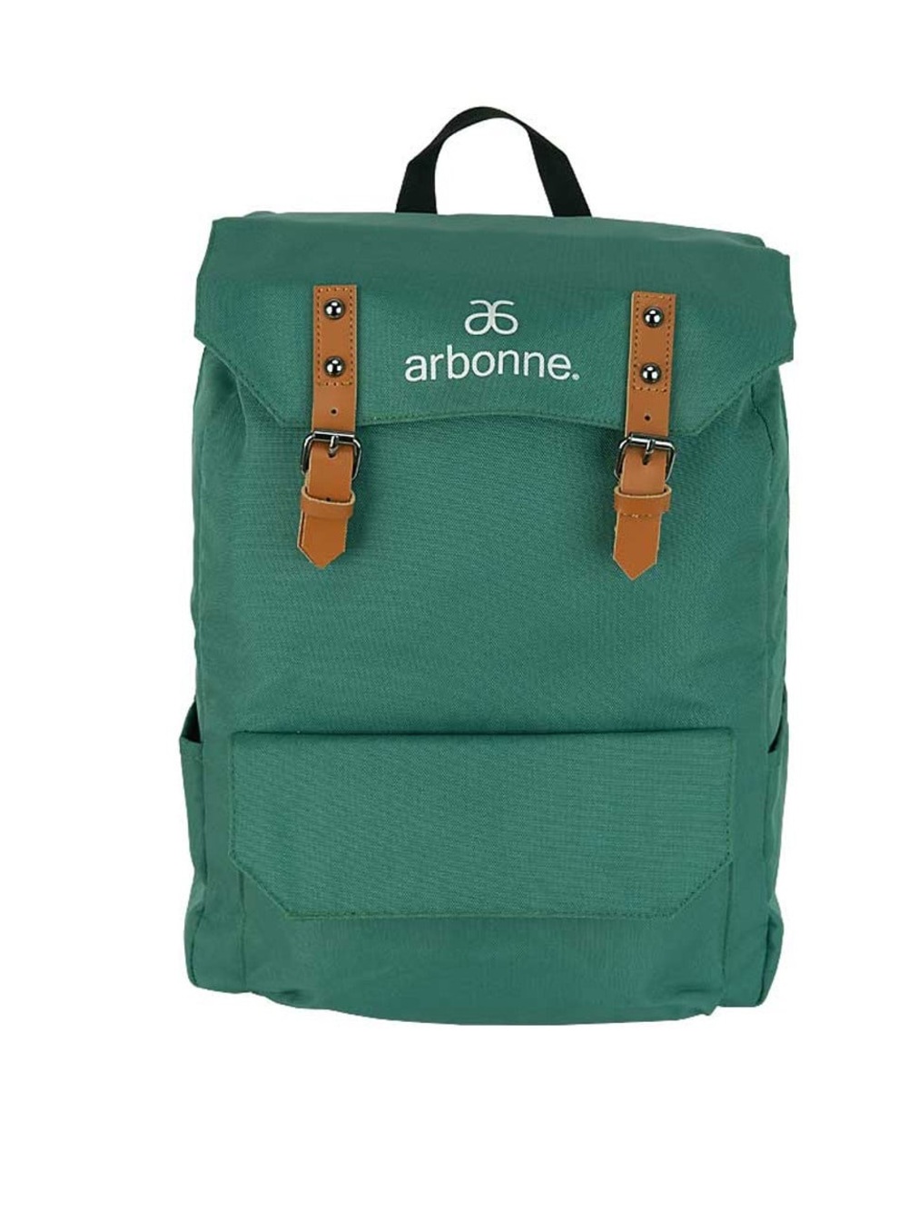 Arbonne Teal Canvas Backpack with Tan Trim